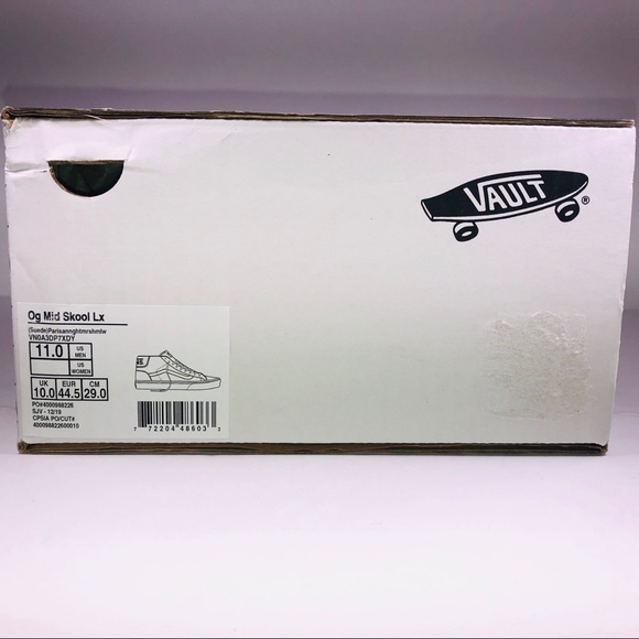 VANS OG Mid Skool LX Parisian Night Blue Sneakers - Picture 8 of 10